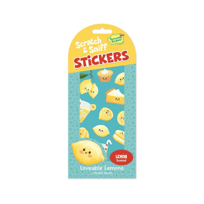 Lemon Scratch And Sniff Stickers|Peaceable Kingdom