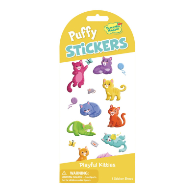 Puffy: Playful Kitties Stickers|Peaceable Kingdom