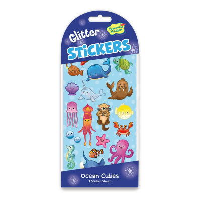 Glitter: Underwater Fun Stickers|Peaceable Kingdom