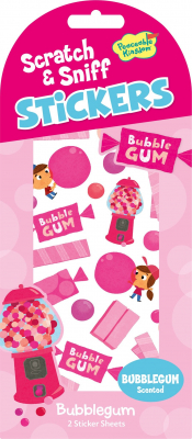 Bubblegum Scratch And Sniff Stickers|Peaceable Kingdom