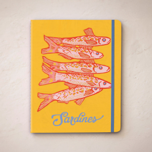 Blue Sardine Tins Three Notebook Set|Seedlings