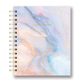 Tabbed Spiral Notebook Medium - Swirled Marble|Studio Oh