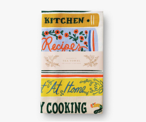 Cookbooks Tea Towel|Rifle Paper