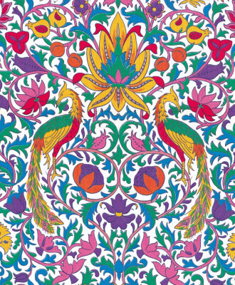 Floral Design With Birds