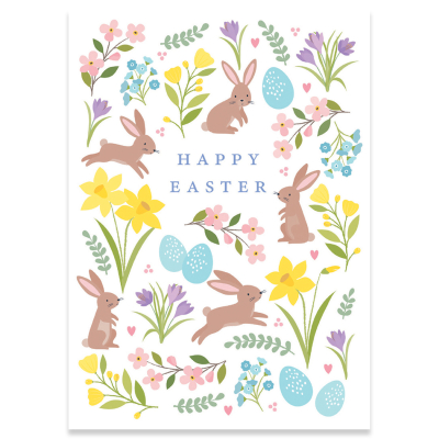 Bunnies And Daffodils