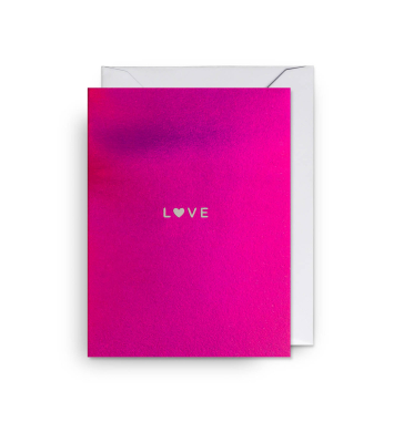 MINI CARD Love Heart Foil