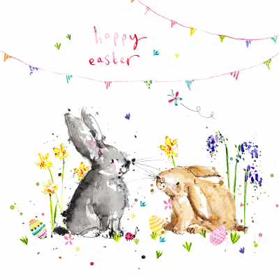 Bunnies Happy Easter