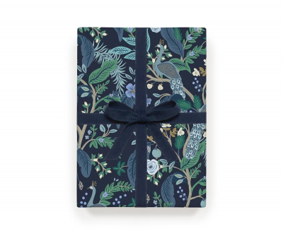 Peacock Wrapping Sheet (roll of 3)|Rifle Paper