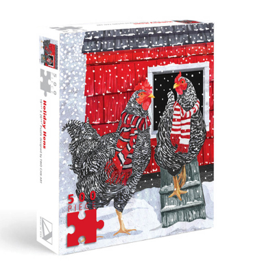 PUZZLE Winter Chickens
