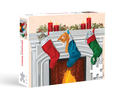 PUZZLE Stocking Cats