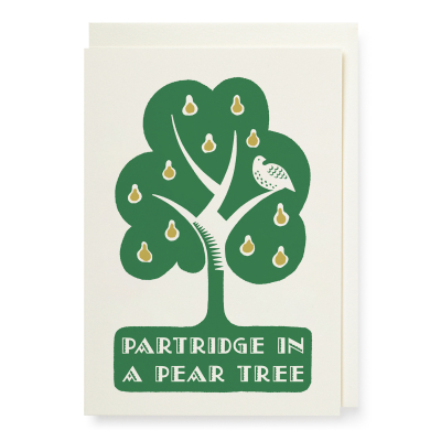 MINI CARD Partridge In A Pear Tree