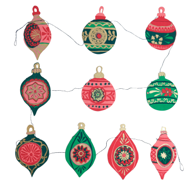 GARLAND Bauble Sewn