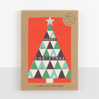 BOX Merry Christmas Geometric Tree
