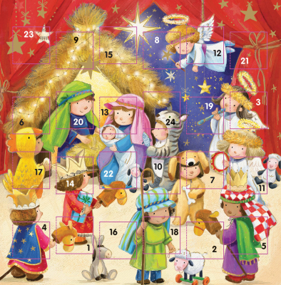 ADVENT CARD Children Nativity Scene