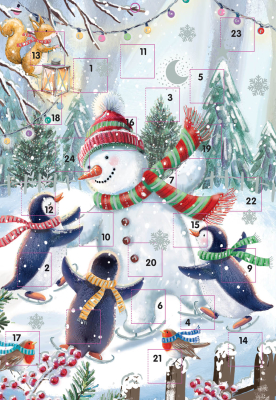 ADVENT Penguins Build A Snowman
