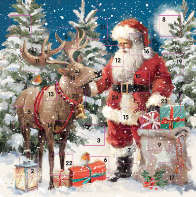 ADVENT Santa And Reindeer