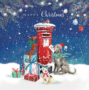 BOX MED SQ Christmas Dogs In Festive Cheer Deluxe