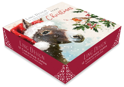 BOX MED SQ Christmas Animals Collection Deluxe