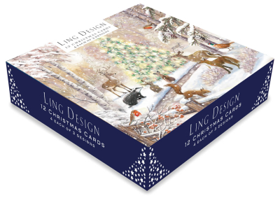 BOX MED SQ Christmas Nature And Winter Beauty Deluxe