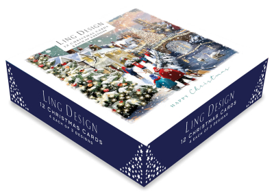BOX LRG SQ Christmas In Town Celebrations Deluxe