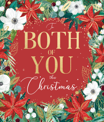 To Both Of You Red Poinsettia