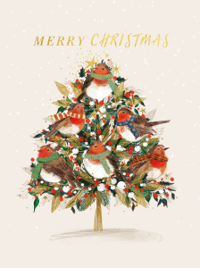 BOX REC Robins In The Christmas Tree Mini Luxury