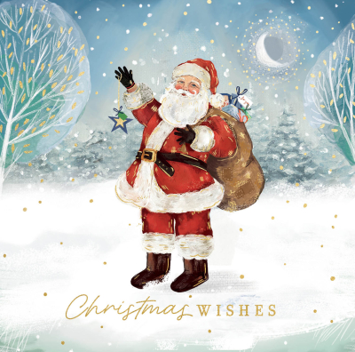 BOX SML SQ Christmas Wishes From Santa Claus Premium