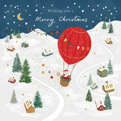 Merry Christmas Hot Air Balloon