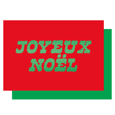 Rouge et Vert Joyeux Noel