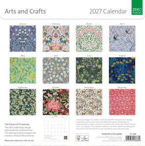 SQUARE CALENDAR The Arts And Crafts 2027