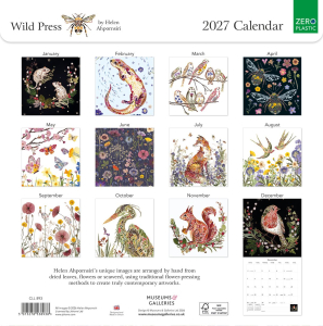 SQUARE CALENDAR The Wild Press 2027