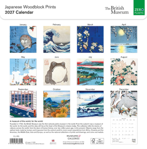 SQUARE CALENDAR The Japanese Woodblock Prints 2027