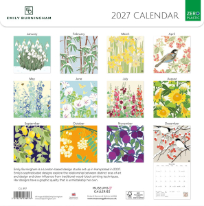 SQUARE CALENDAR The Emily Burningham 2027