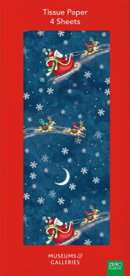 TISSUE Santa Over The Rooftops