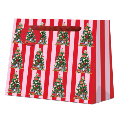 SHOPPER BAG Christmas Tree Candy Stripe
