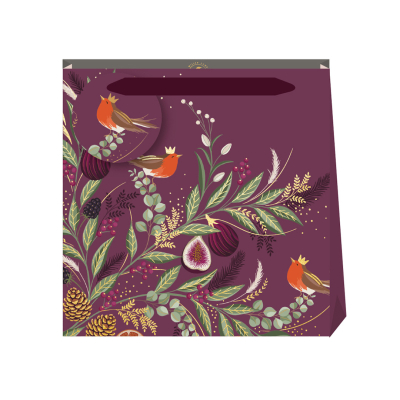 BAG SML Figs And Foliage Damson