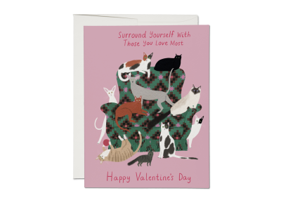 Surround Yourself Valentine card|Red Cap Cards