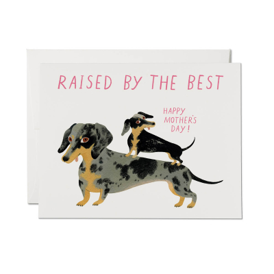 Raised By The Best Mothers Day Card|Red Cap Cards