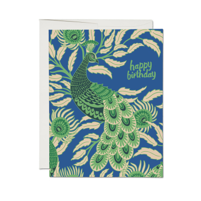 Birthday Peacock Card|Red Cap Cards
