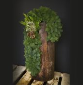 24" DOOR SWAG, CANDY CANE 3009