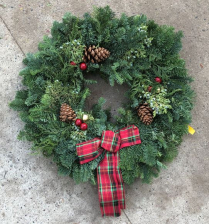 12"/22" WREATH, JINGLE BELL, 6/CASE 1233
