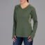 Vortex Women's Long Sleeve Rucker: Green