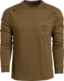 Vortex LS Pocket T-Shirt: Dark Olive Outland H.W.