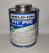 Weld-On 711, 1 Pint Cement Glue - Grey