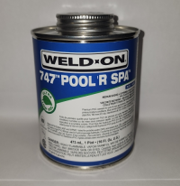 Weld-On 747, 1 Pint Cement Glue - Blue (Fades to Clear)