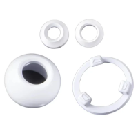 Carvin (Jacuzzi) Orifice Eyeball & Locking Ring Kit - White