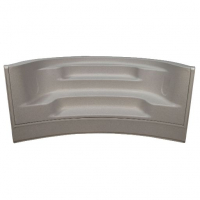 8'x9' Radius Front Roman Back Cantilever Step Blue Stone