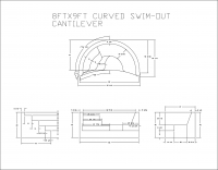 8'x9' Radius Swim Out Cantilever White