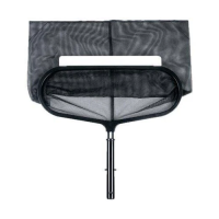 Black Deep Leaf Rake w/Aluminium Frame & Removable Net