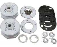 Carvin (Jacuzzi) Vinyl Return Fittings (2 Pack) - White